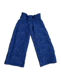 Blue Star Quilted Wide-Leg Sweatpants