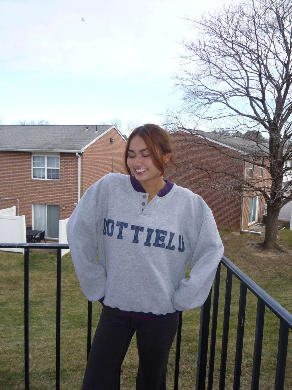 Retro Letter Crewneck