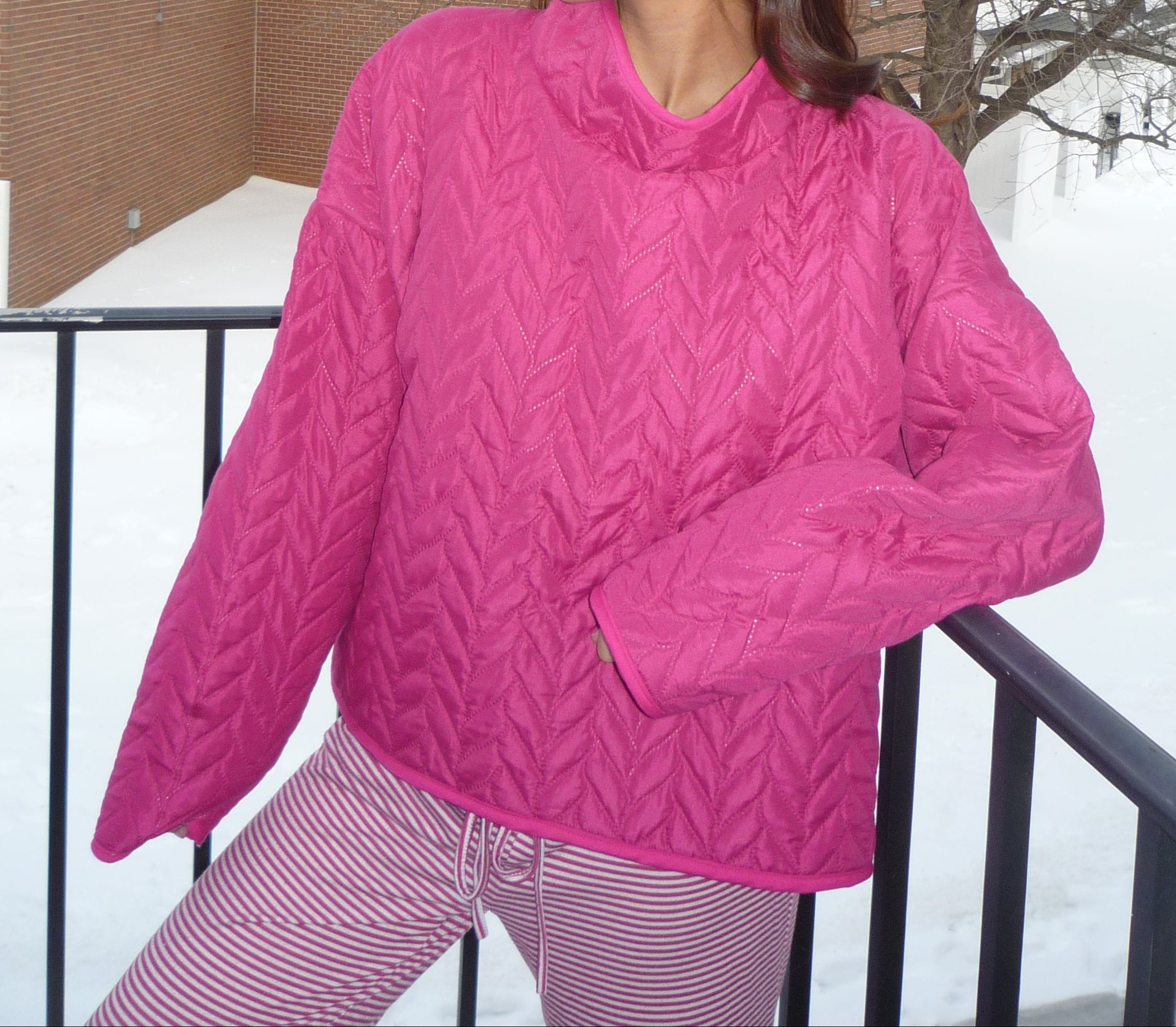 Pink Valentine's Mockneck