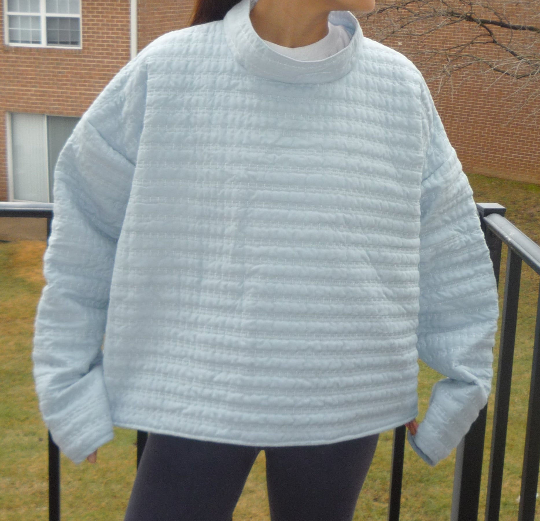 Baby Blue Mockneck