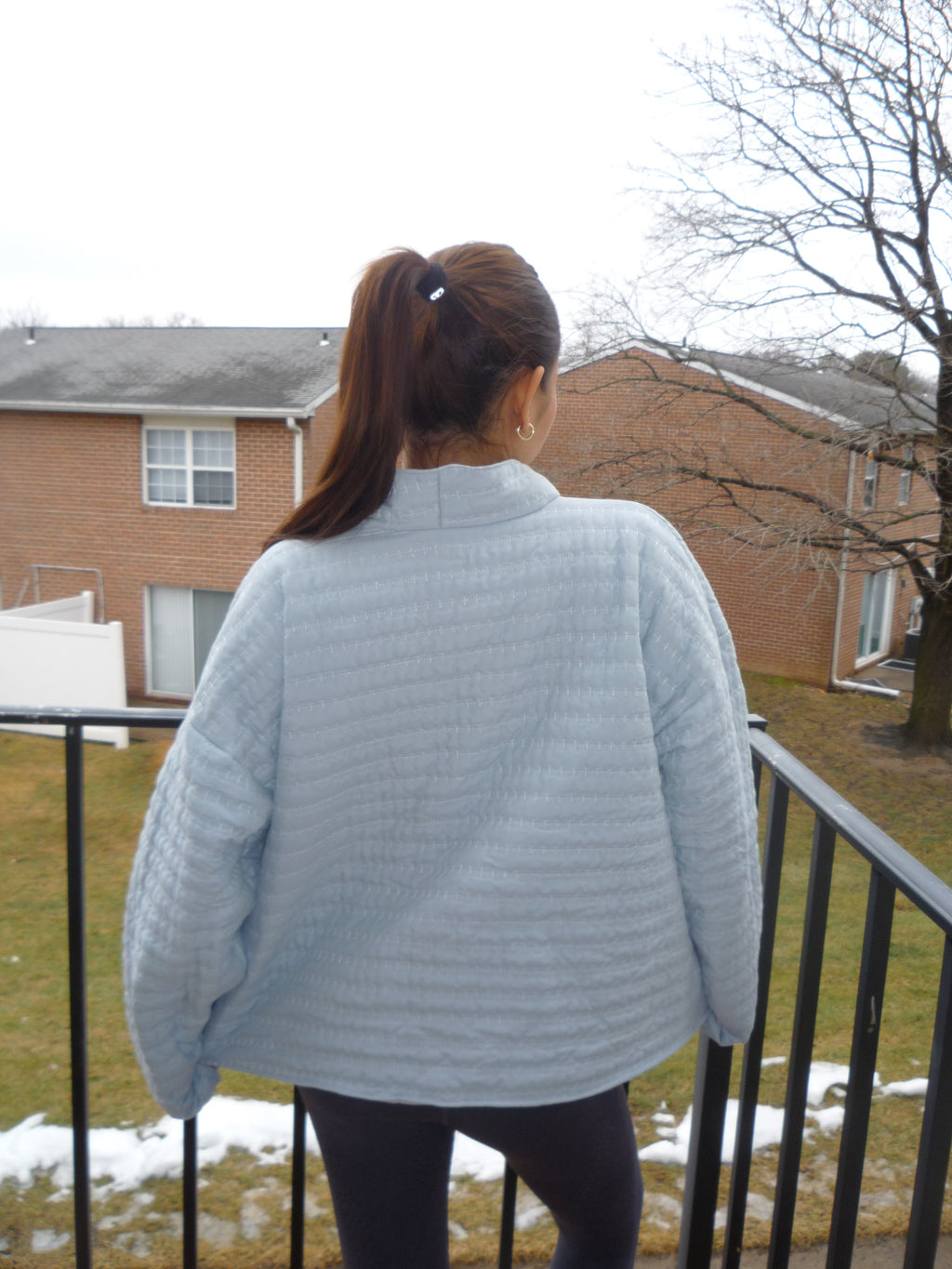 Baby Blue Mockneck