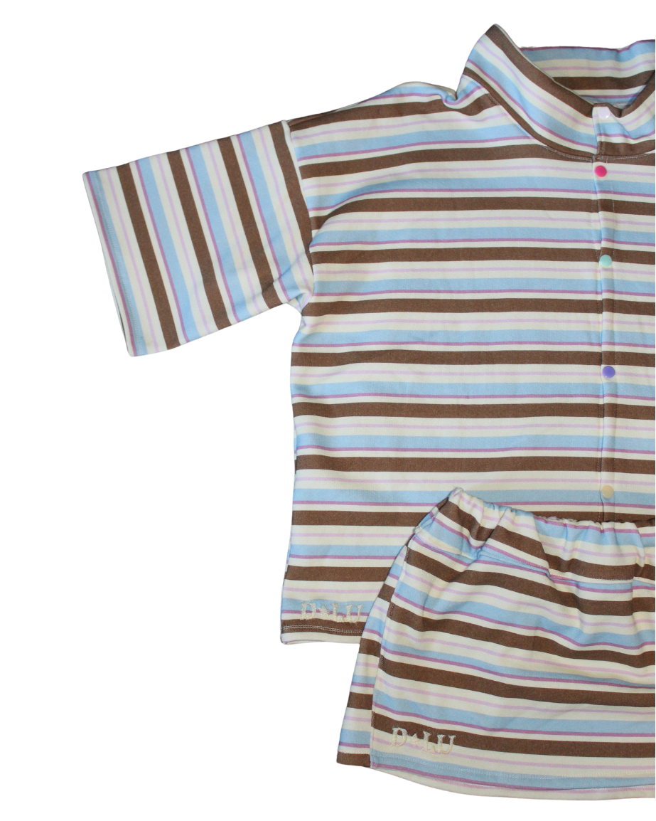 Stripey Cardie Set