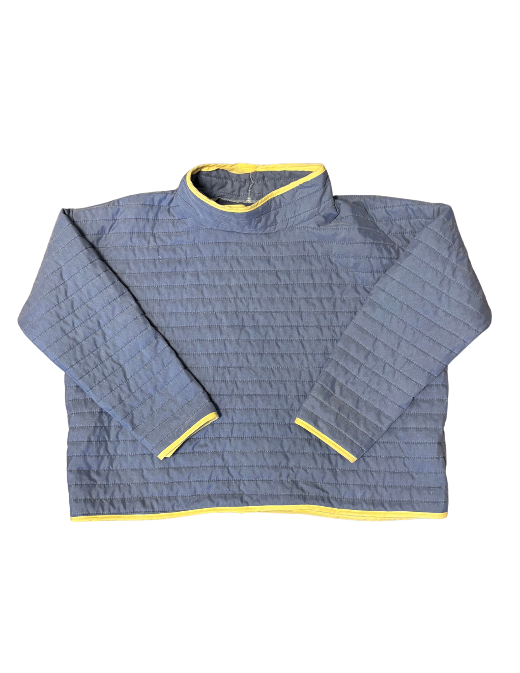 Blue and Yellow Mockneck