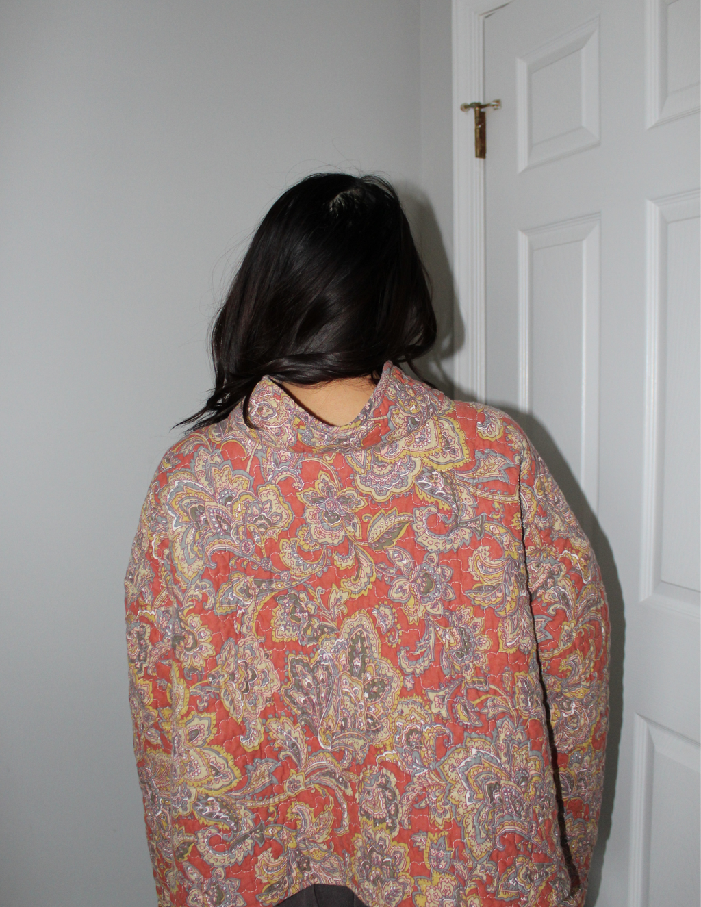 Paisley Printed Mockneck