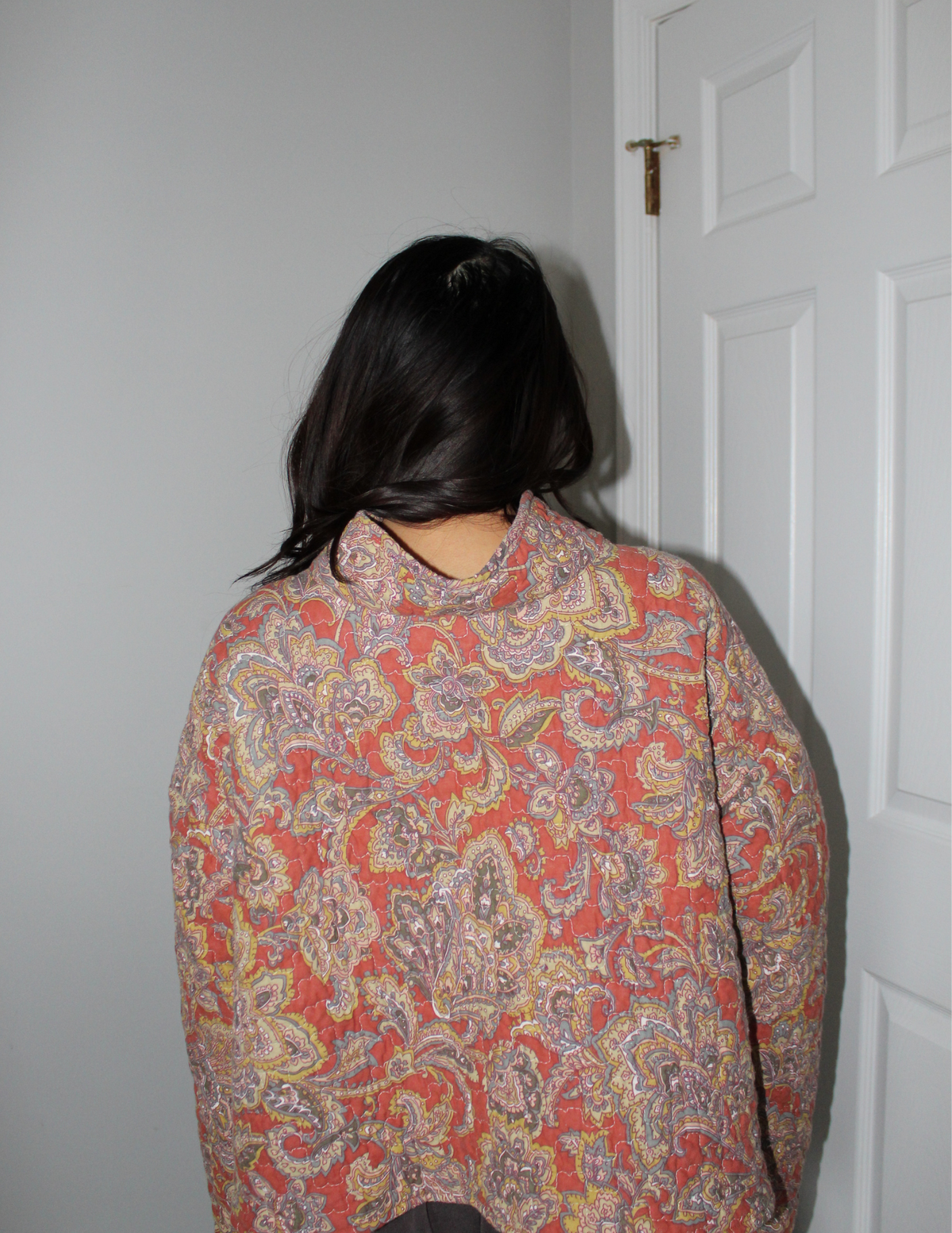 Paisley Printed Mockneck