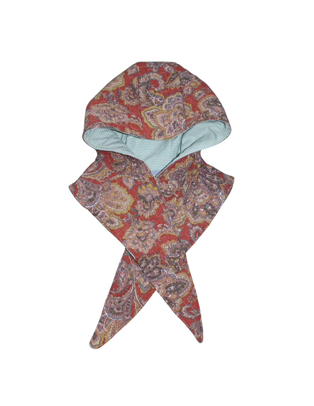 Paisley Pattern Hoodie Scarf